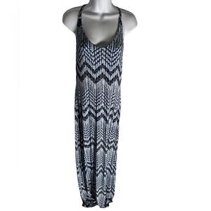 NEW Soprano Blue Sky Print Maxi Dress Woman’s size Large